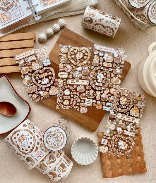 NEW! Soft - Sweet Shop | Kiss-cut | 7cm Synthetic Paper Tape |  Release Paper | 3M