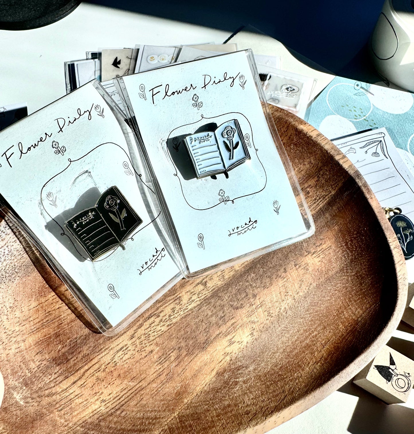 Avocadomori - Flower Diary | Clip Pin | Decoration | Accessories