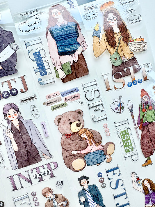 NEW! The Bagel - MBTI | Kiss-cut | 7cm Tape | Release Paper | 4.8M