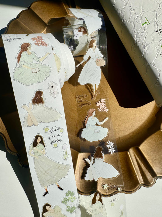 Lu Yu Studio -Little Break | Kiss-cut | 5cm Tape | Release Paper | 5M