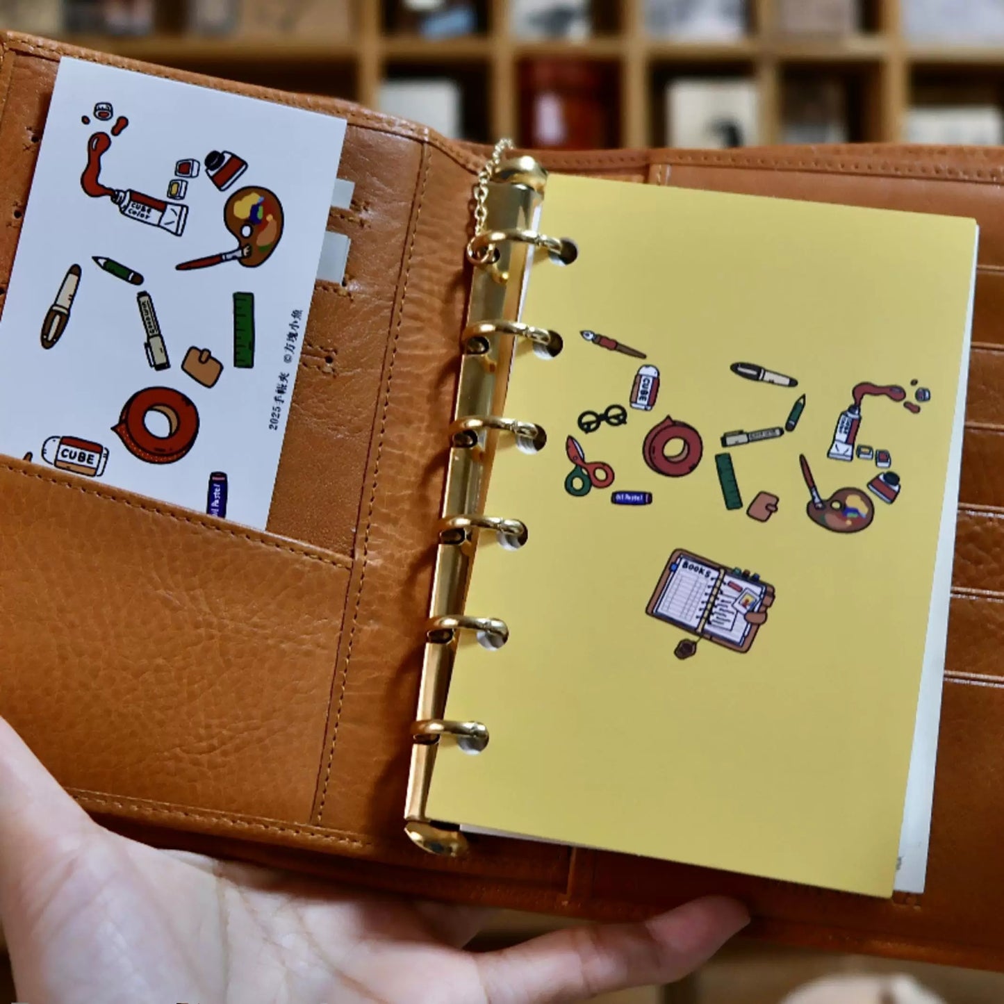 NEW! Cube Fish - 2025 Calendar | A7 Size | 1 Sheet | Journaling Accessories