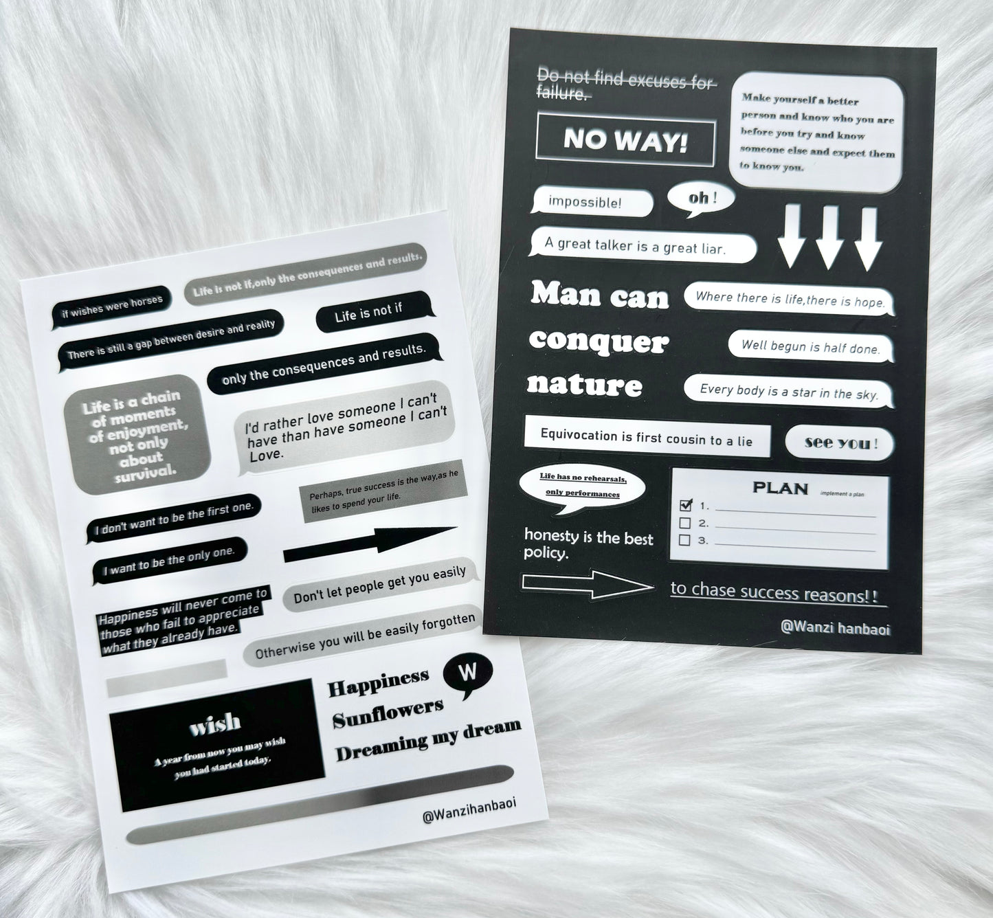NEW! Stickers - c | Kiss-cut | 2 Sheets Sticker