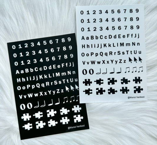 NEW!  Stickers - d | Kiss-cut | 2 Sheets Sticker