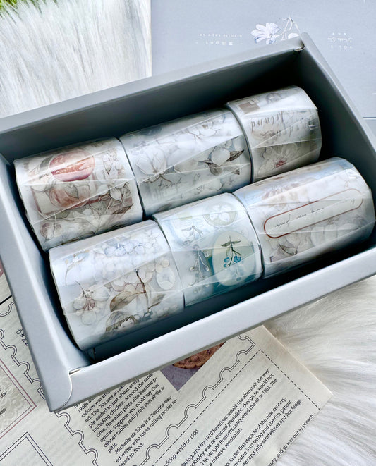 Freckles Tea Vol.3 - MATTE PET Tape | Release Paper | 6 Rolls Whole Set