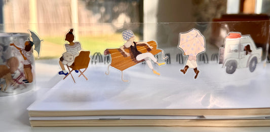 Moodtape - Go for a walk | Kiss-cut | 4.5cm Tape | Release Paper | 10M