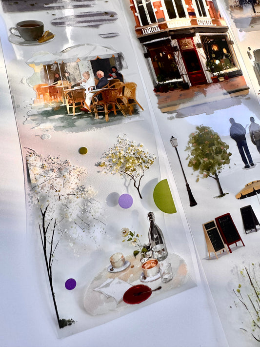 NEW! Moodtape - Glimmer Café | 7.3cm Tape | Release Paper | 10M