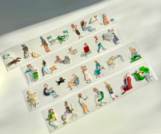 Moodtape - Time for a coffee | Kiss-cut | 4.5cm Tape | Release Paper | 10M