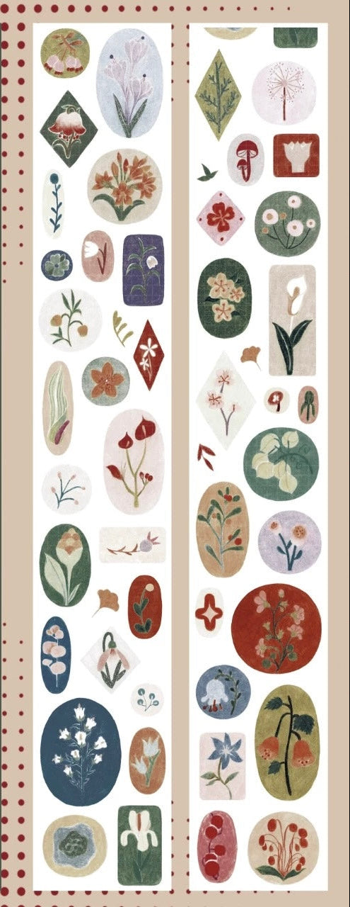 NEW! 37 Degree - Botanical Collection | Kiss-cut | 5cm Tape | Release Paper | 5M