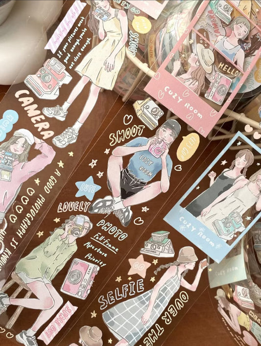 Cozyroom - Women's Polaroid | 4cm PET Tape |  Release Paper