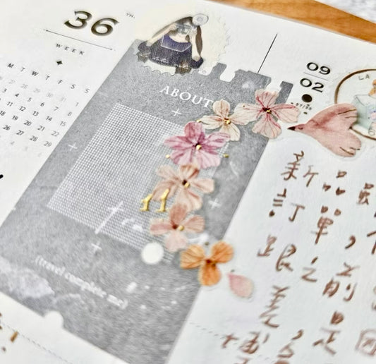 NEW! Fairy Maru - Flower Special #6 | 5cm Embossed Gold Foil | Release Paper