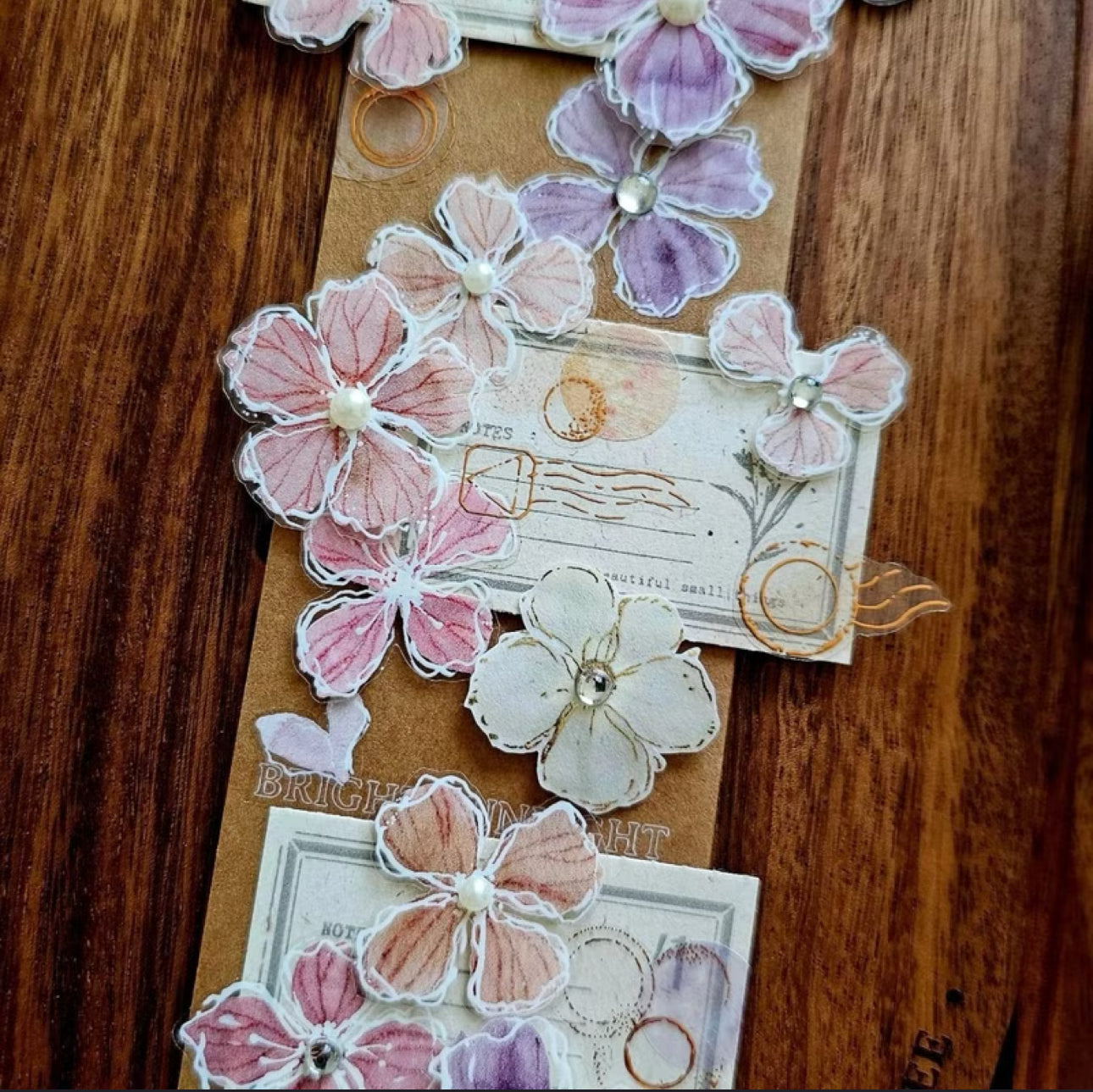 NEW! Fairy Maru - Flower #20 | 4cm 3D White Foil | PET Tape | Release Paper
