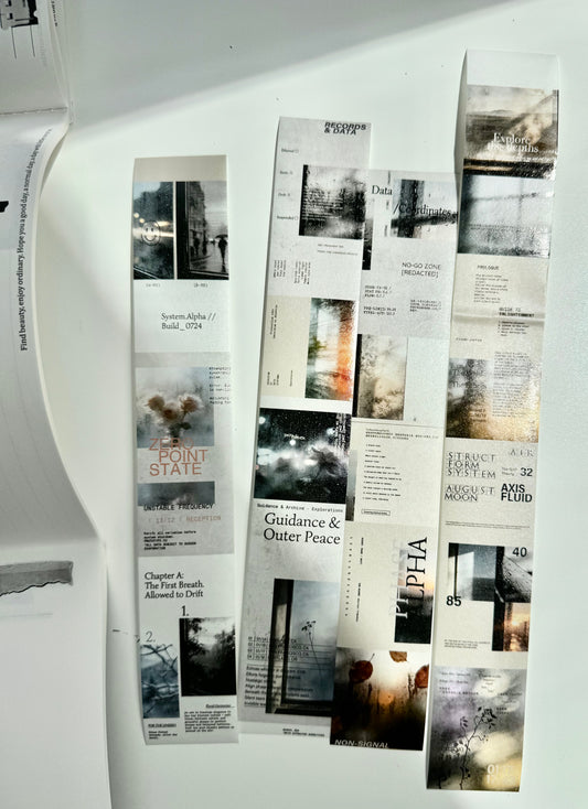 NEW! Moodtape - Misty Rain | 3.7cm Washi Tape | Release Paper | 5M
