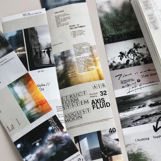 NEW! Moodtape - Misty Rain | 3.7cm Washi Tape | Release Paper | 5M