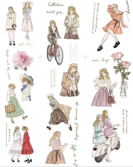 Hairmo - Romantic Vacation | 7.5cm PET Tape |  Release Paper