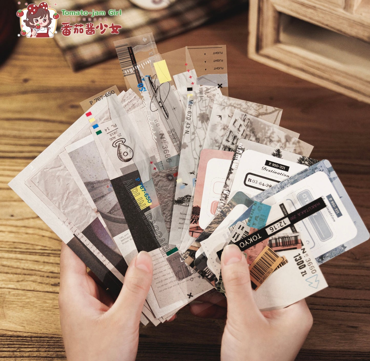 TJG 60pcs Bundle - Infinite Journey | Ephemera Paper | Sticker | Die Cut