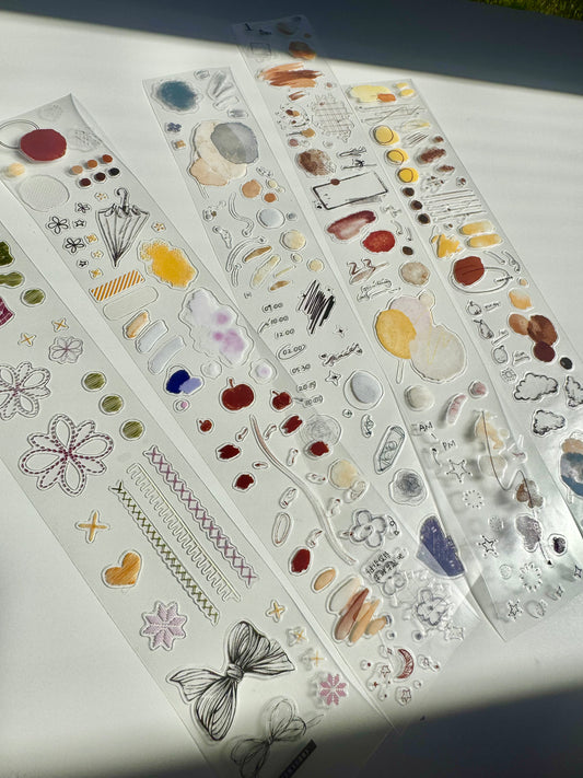 NEW! XBJia Studio - Little Decoration | Kiss-cut | 5cm Tape | Release Paper | 6M