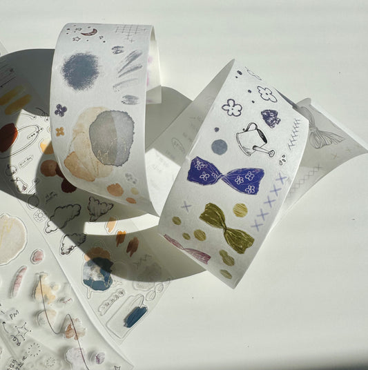 NEW! XBJia Studio - Little Decoration | Kiss-cut | 5cm Tape | Release Paper | 6M