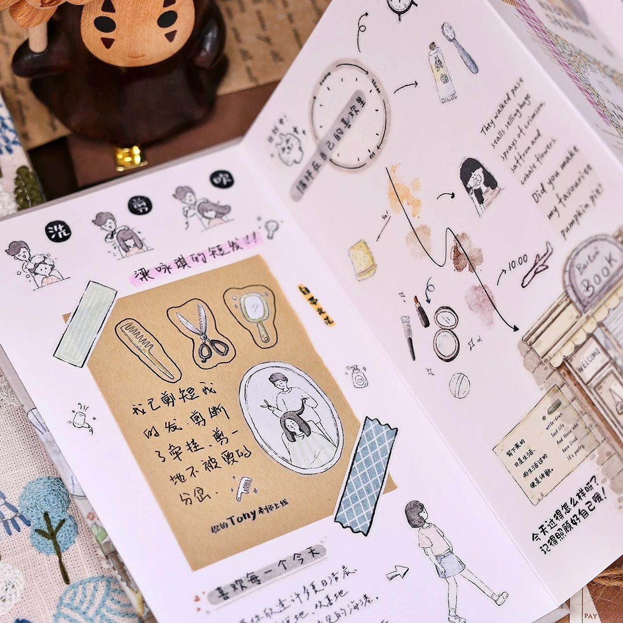 NEW! XBJia Studio - Everyday Things | Kiss-cut | 4.5cm Synthetic Paper Tape | Release Paper | 6M