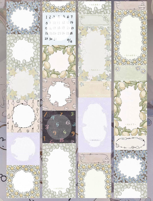 NEW! XBJia Studio - Writable Roll | 6cm Writing Paper Tape | Release Paper | 6M