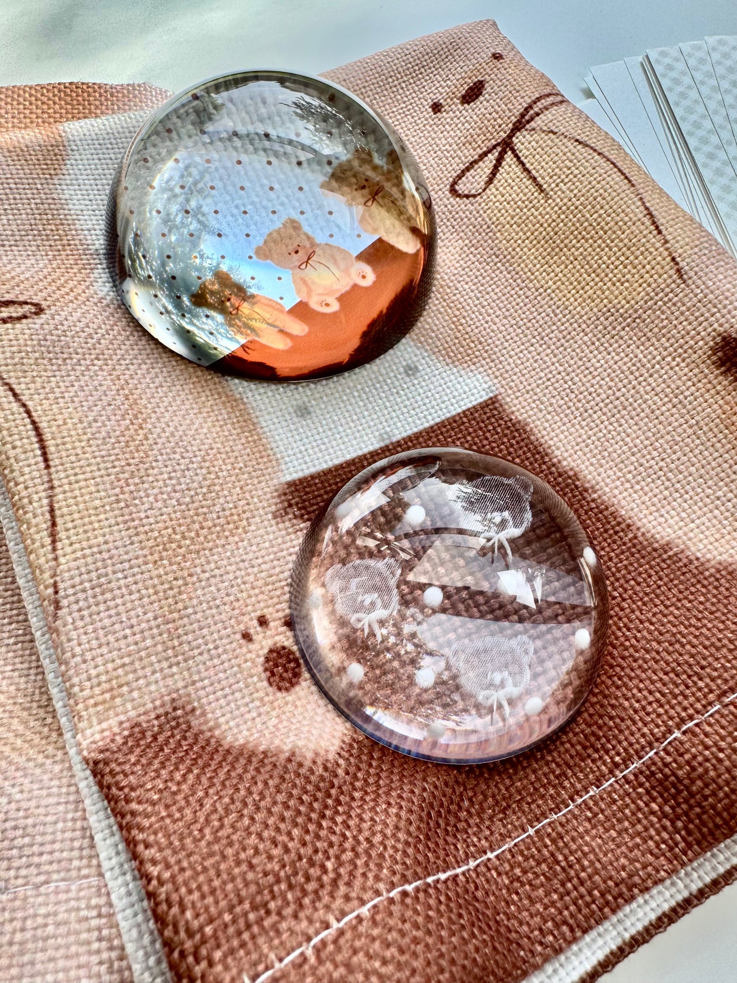 NEW! Xiao Xiao Studio - Bear Glass Paperweight | Desk Decor | Journal Accessories