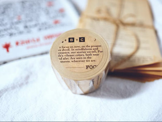 Sonia - Sentence | 4cm Die Cut Paper Tape | Release Paper