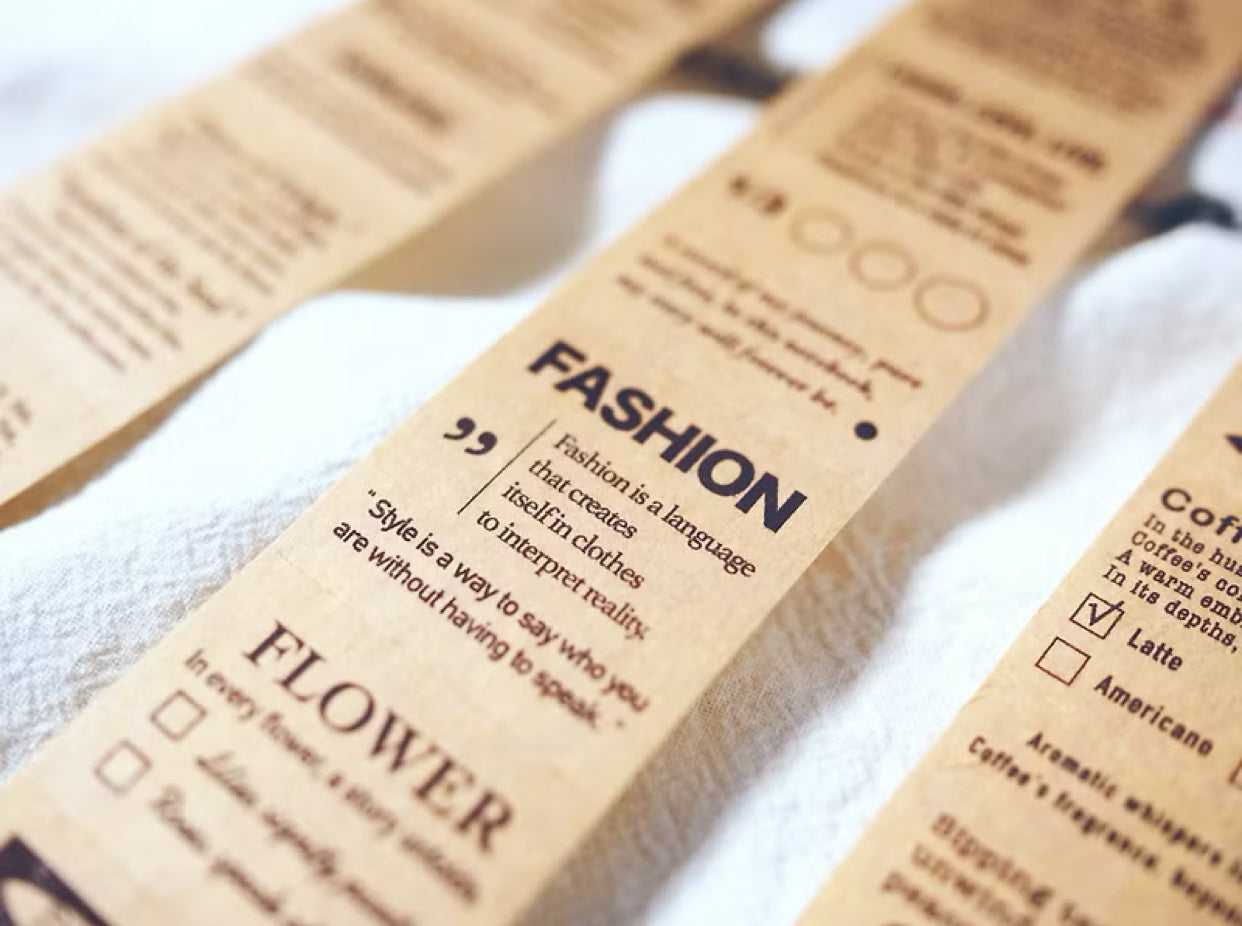 Sonia - Sentence | 4cm Die Cut Paper Tape | Release Paper
