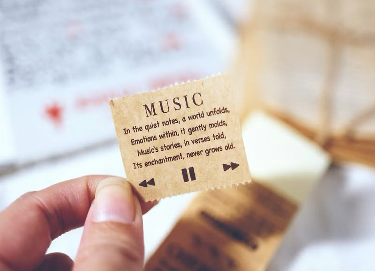 Sonia - Sentence | 4cm Die Cut Paper Tape | Release Paper