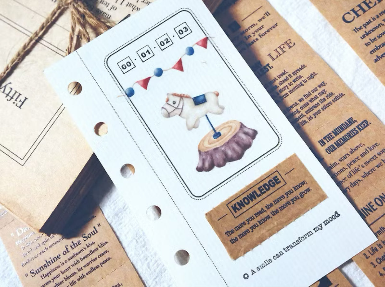 Sonia - Sentence | 4cm Die Cut Paper Tape | Release Paper