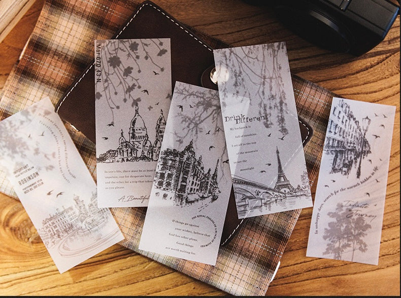 TJG 60pcs Bundle - Infinite Journey | Ephemera Paper | Sticker | Die Cut