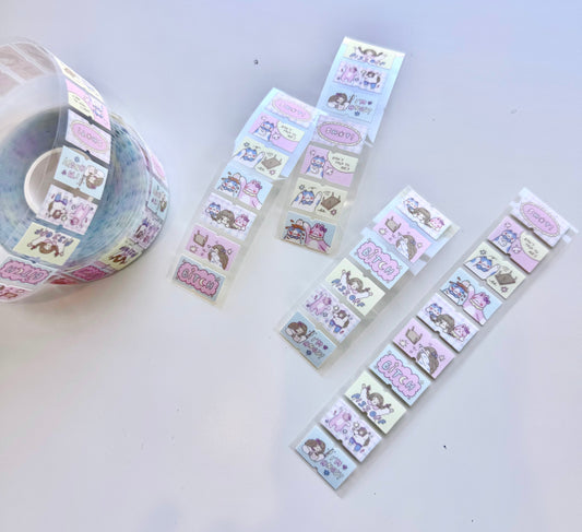 NEW! Sho Little Happiness - Angry Besties | Glitter | Label Sticker Tape