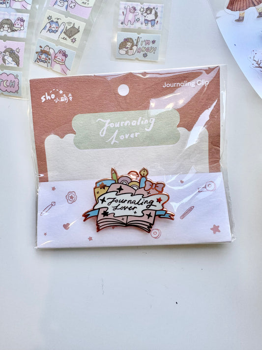 Sho Little Happiness - Journaling Lover | PIN | Clip | Journaling Accessory
