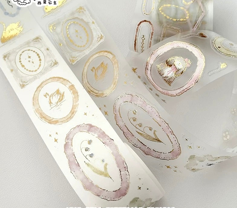 COMING SOON! Princess - | Kiss-cut | 5cm Glitter Tape | Release Paper | 5M