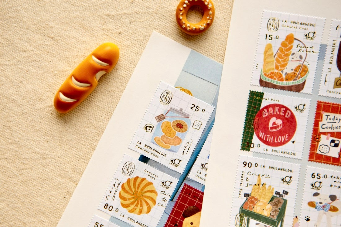 NEW! OURS - Bakery Cheers | Die Cut | 2 Sheets Stamp Sticker