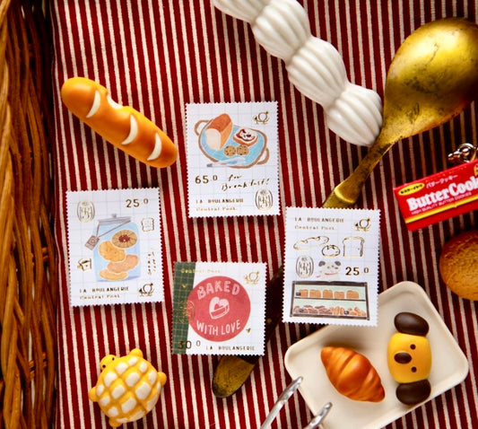 NEW! OURS - Bakery Cheers | Die Cut | 2 Sheets Stamp Sticker