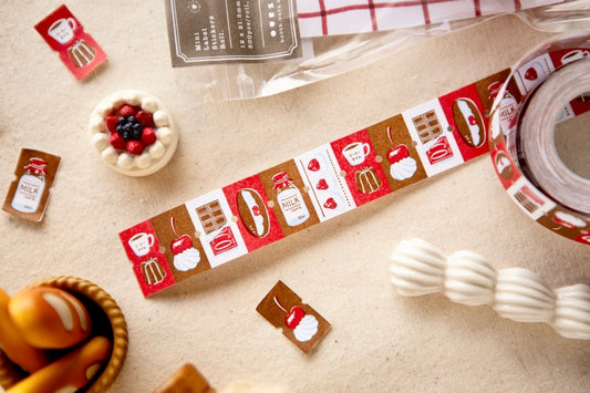 NEW! OURS - Afternoon Tea Time | Label Sticker Tape | Release Paper