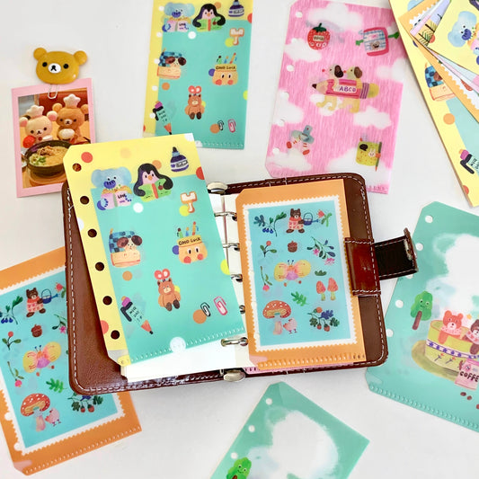 NEW! Lacreme - Forest | M5/ A7 Size | Hole-punched | Loose-Leaf Binder Pocket | Journaling Accessories