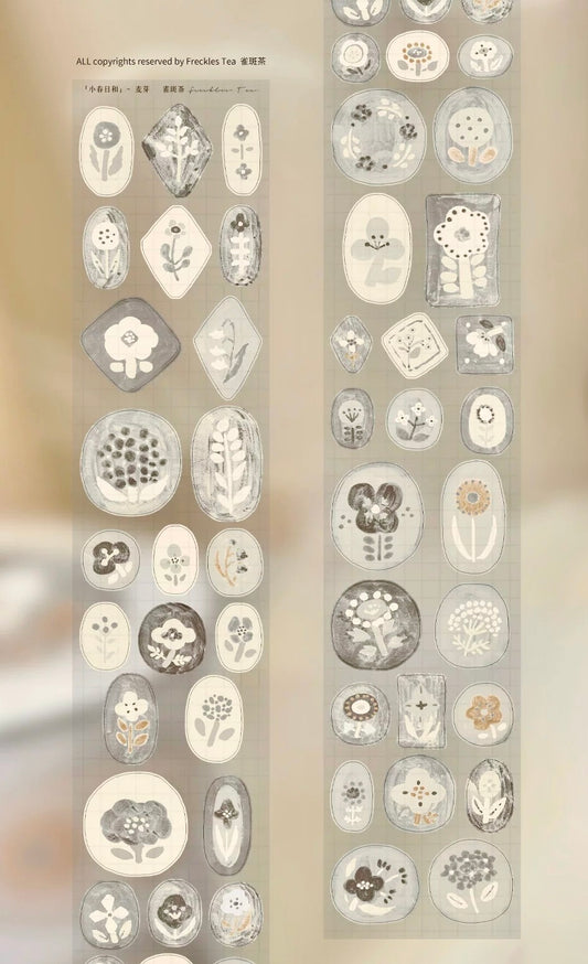 NEW! Freckles Tea Vol.5 - Barley Malt | Kiss-cut | 5cm Tape | Release Paper | 5M