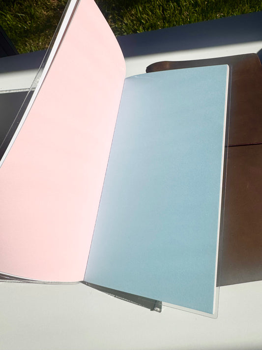 Lacreme - Delicious | Colorful Insert with Clear PVC Cover | 16 Sheet TN Refill | Standard Size | Journaling Accessories