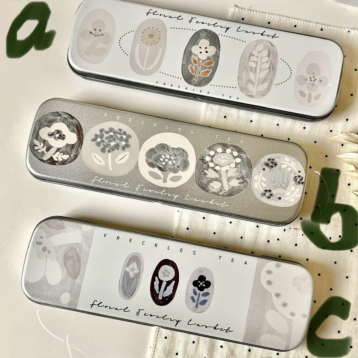 NEW! Freckles Tea Vol.5 - | Tin Box | Organizer | Desk Decor | box only