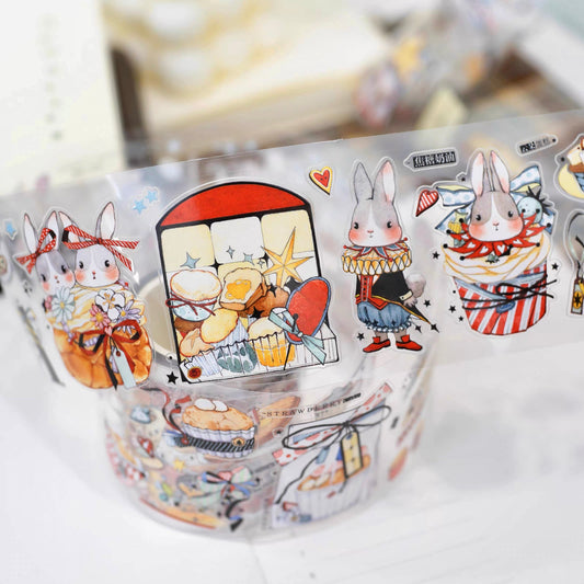 NEW! Bunny & Pear Studio - Sweet Treats | Kiss-cut | 5cm PET Tape | Release Paper | 5.22M