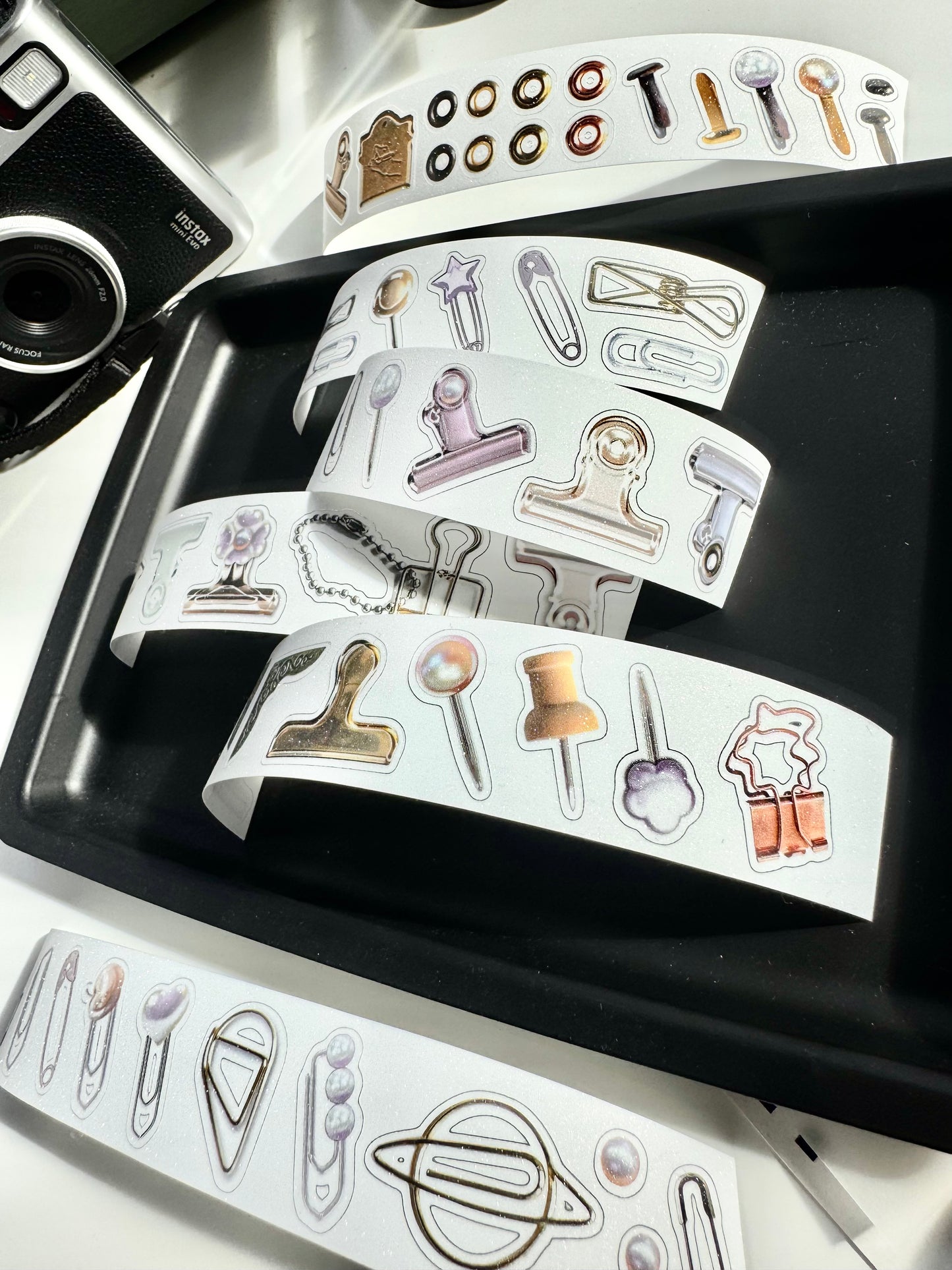 NEW! Qiqiyu Art Studio (QQY) - Vol.10 My Clips Collection | Kiss-cut | 3cm Glitter Tape | Release Paper | 5M