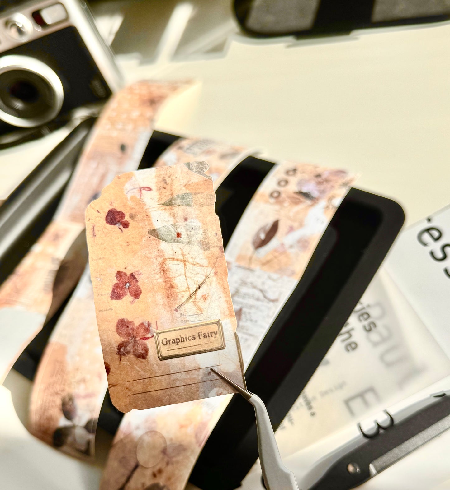 NEW! Qiqiyu Art Studio (QQY) - Vol.10  | Kiss-cut | 4.5cm Writing Paper Tape | Release Paper | 5M