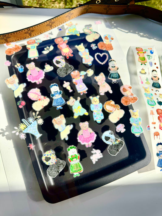 PUKAPUKA - Puppy Café | Kiss-cut | 5cm Tape | Release Paper | 5.28M