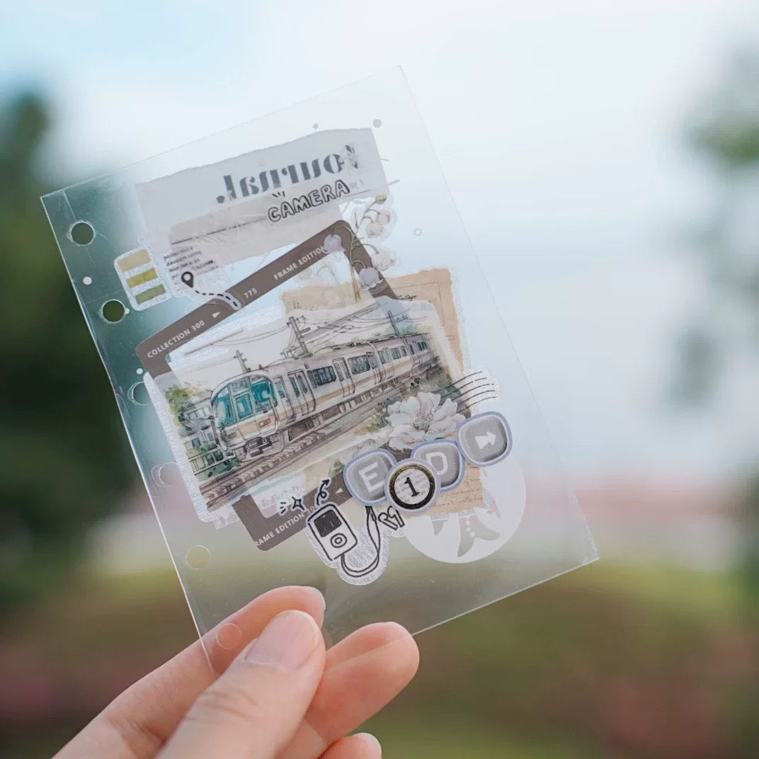 NEW! Qiqiyu Art Studio (QQY) - Vol.10 Leisurely Journey | Kiss-cut | 4.3cm Glitter PET Tape | Release Paper | 6M