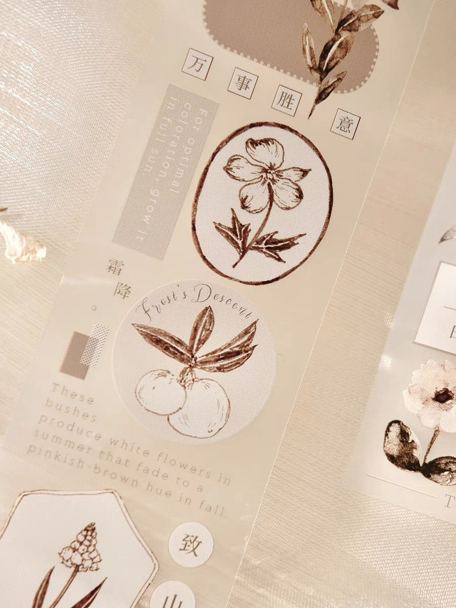 Freckles Tea Vol.3 - Autumn Leaves PET Tape | Release Paper