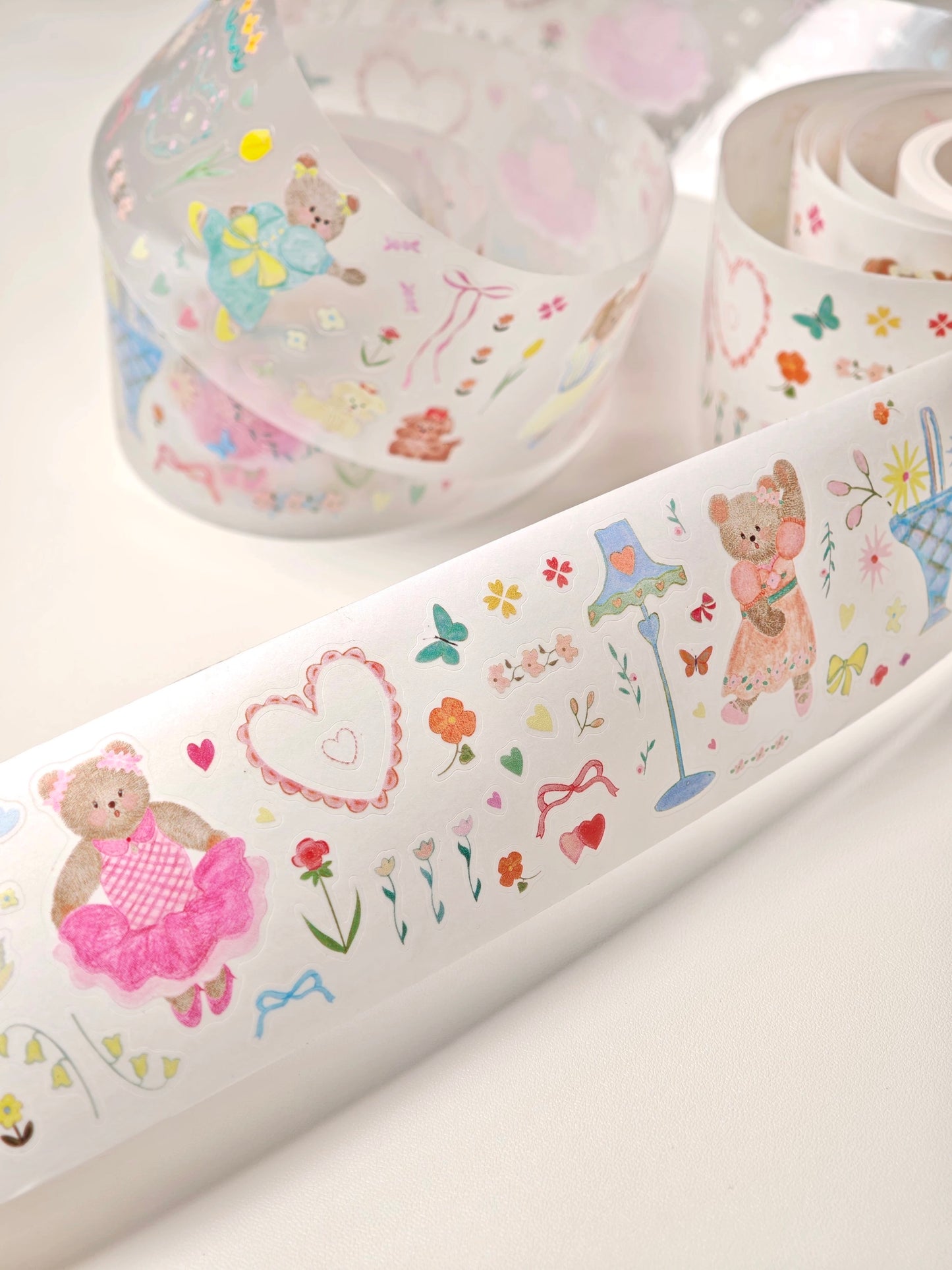 PUKAPUKA - Teddy's Waltz | Kiss-cut | 5cm Tape | Release Paper | 5.25M