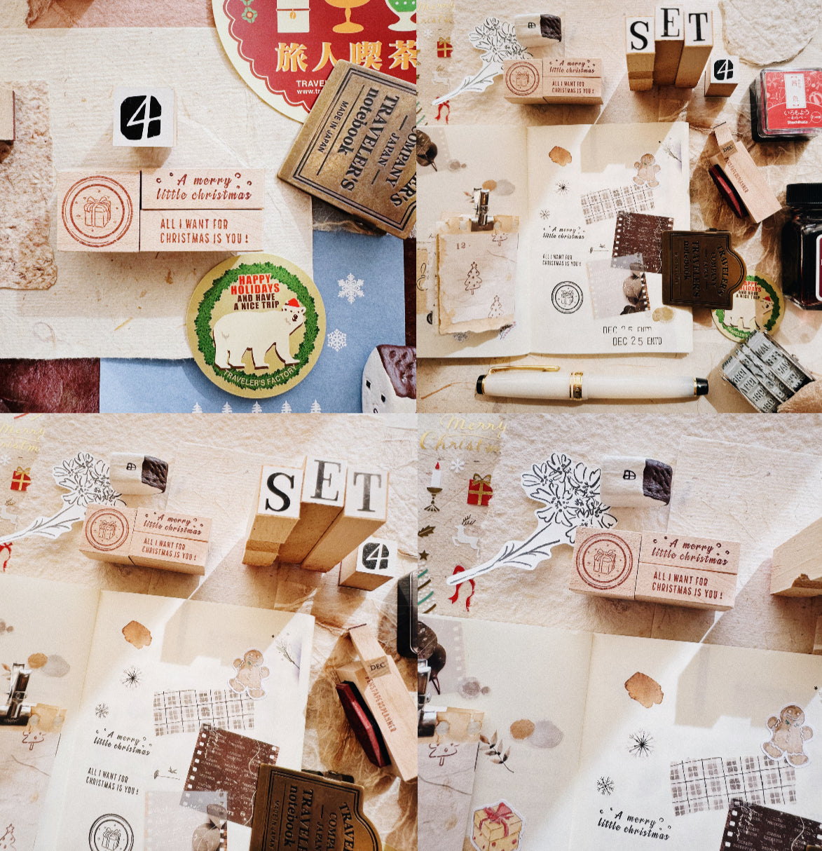 NEW! Penspapersplanner - 2024 Joy Christmas Rubber Stamp