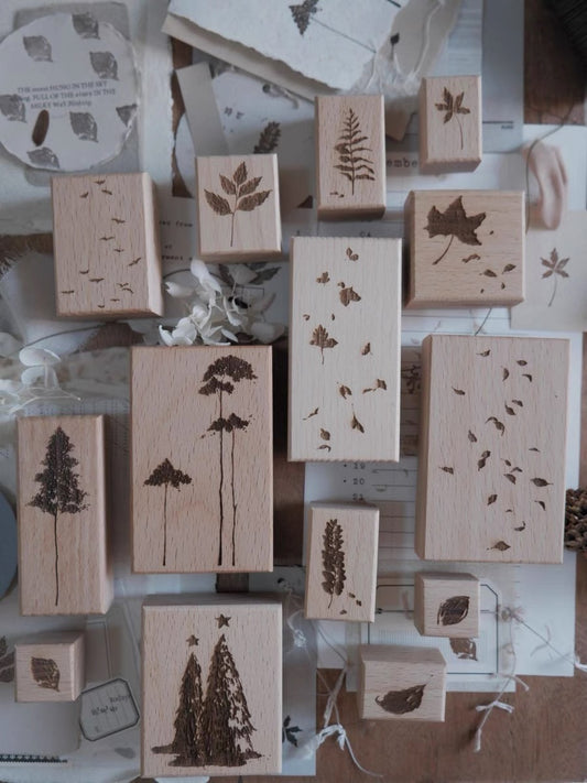 Jeenzaa Zoey Studio Vol.12 - < Fall. Tree> | Rubber Stamps