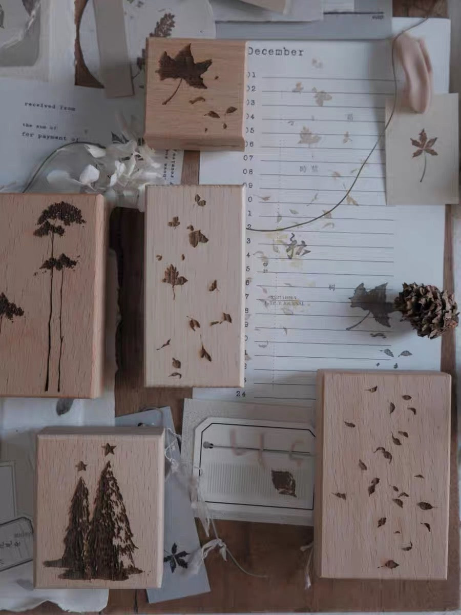 Jeenzaa Zoey Studio Vol.12 - < Fall. Tree> | Rubber Stamps