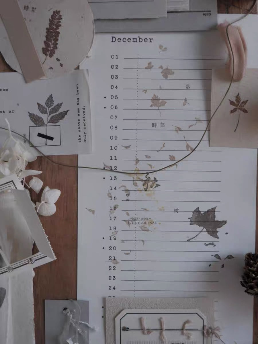 Jeenzaa Zoey Studio Vol.12 - < Fall. Tree> | Rubber Stamps